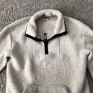 Fluffy cream colored victoria secret PINK pullover
